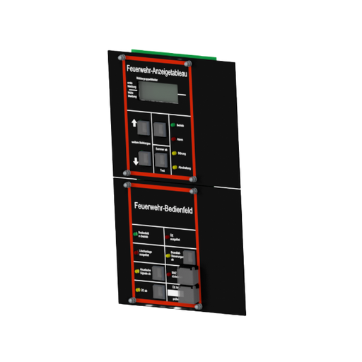 [20030] FAT/FBF-Funktionsmodul Feuerwehr-Anzeigetableau und Feuerwehr-Bedienfeld für bauseitige Gehäuse 